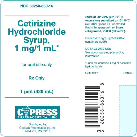 Cetirizine Hydrochloride 480 mL Packaging