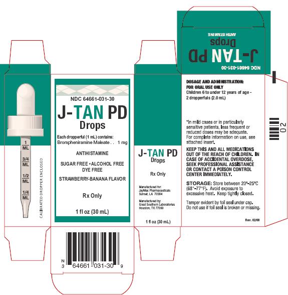 J-Tan PD Drops packaging