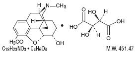 Dihydrocodeine Bitartrate Chemical Structure