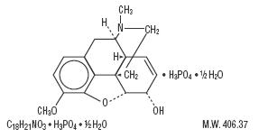 Codeine Phosphate Chemical Structure