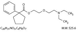 Carbetapentane Citrate Chemical Structure