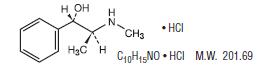 Pseudoephedrine Hydrochloride structural formula