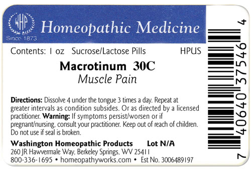 Macrotinum label example