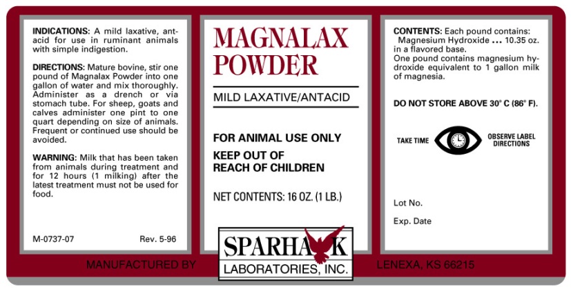 Manalax Powder Label