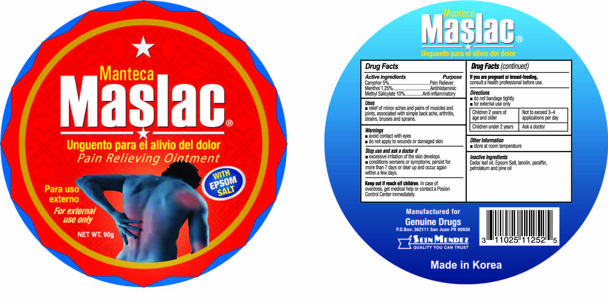 Maslac pain relief ointment