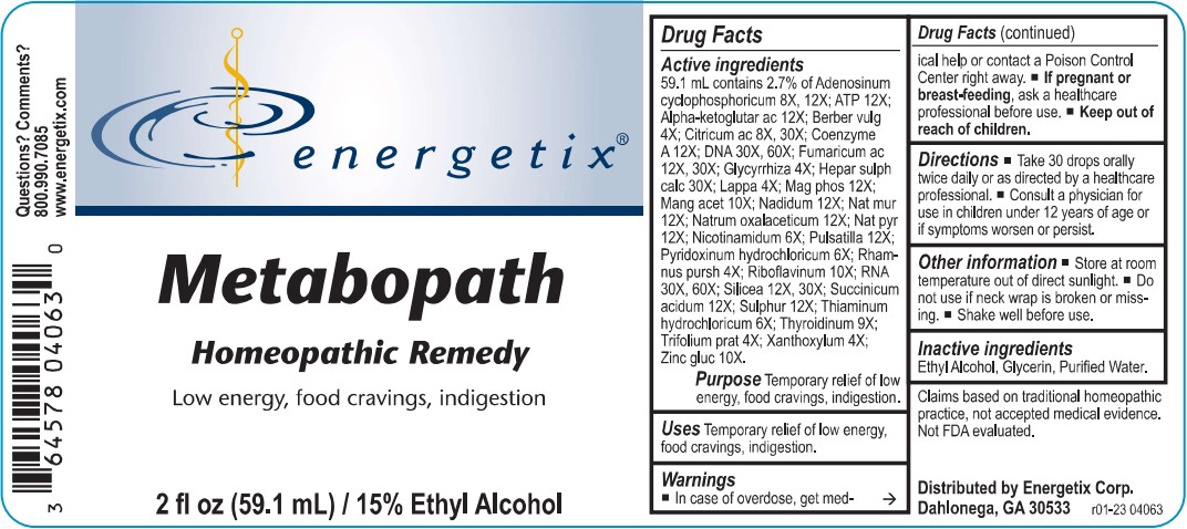 Metabopath Bottle Label