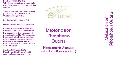 MeteoricIronPhosphorusQuartzAmpules