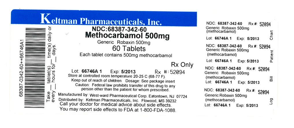 Methocarbamol Tablets, USP 500 mg