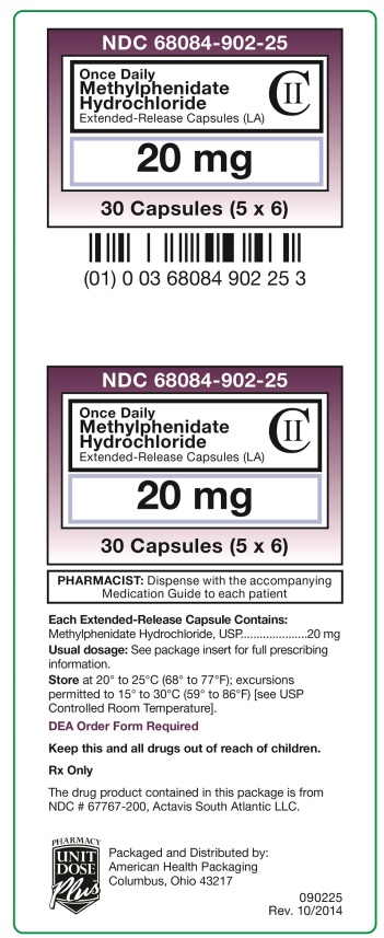 Methylphenidate 20 mg Label