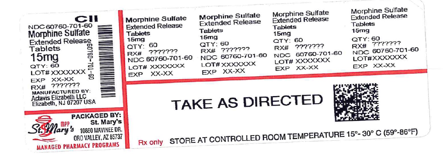 Morphine 15mg Label