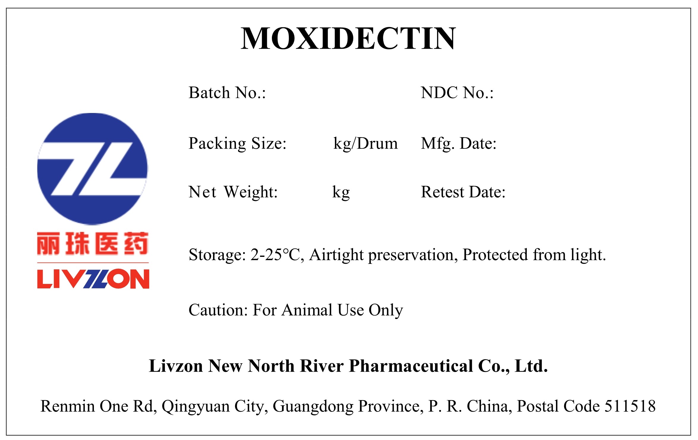 Moxidectin label