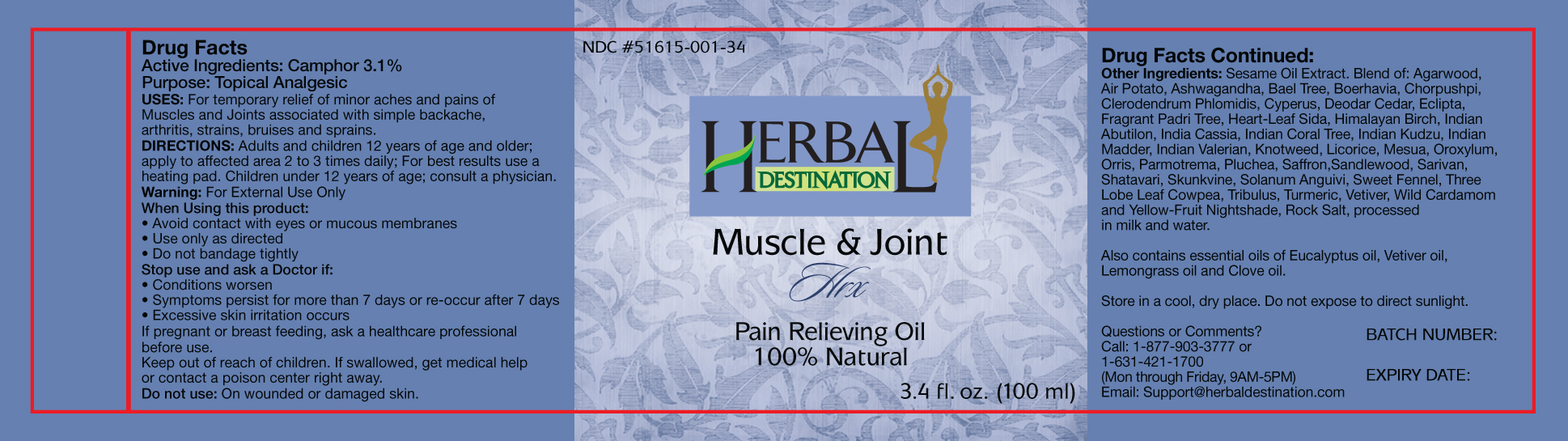 Muscle and Joint Label