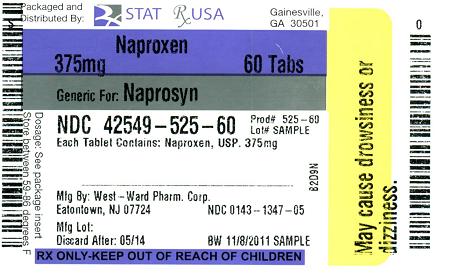 Naproxen 375 mg Label Image