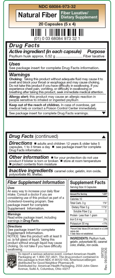 Natural Fiber (Fiber Laxative/ Dietary Supplement) carton label