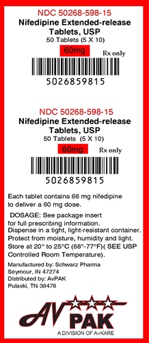 Nifedipine 60mg label