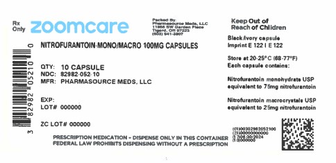 Nitrofurantoin Mono/Macro 100 mg Capsule Label