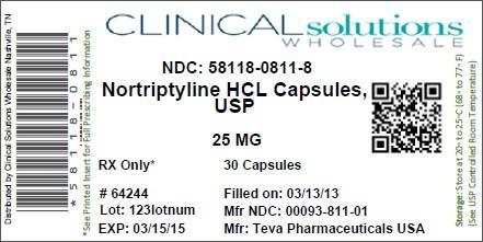 Nortriptyline HCl Capsules 25 mg