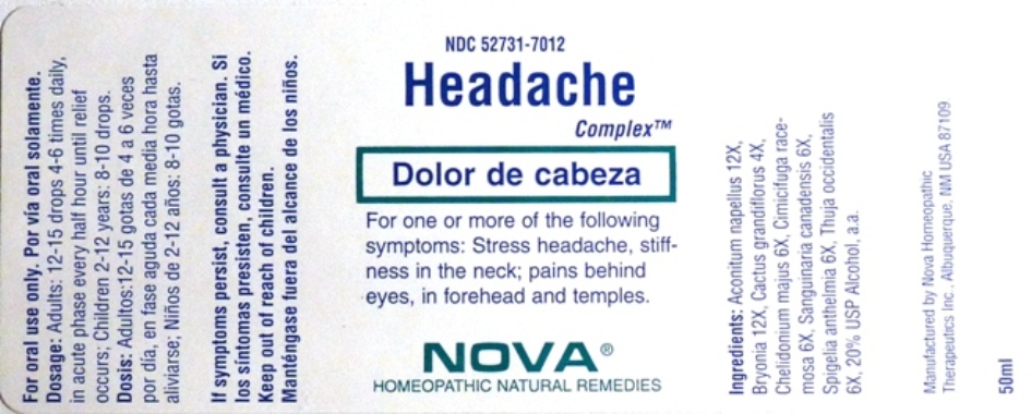 Headache Complex Bottle