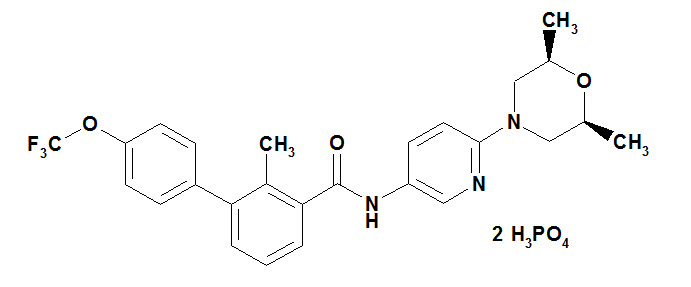 The chemical structure of sonidegib