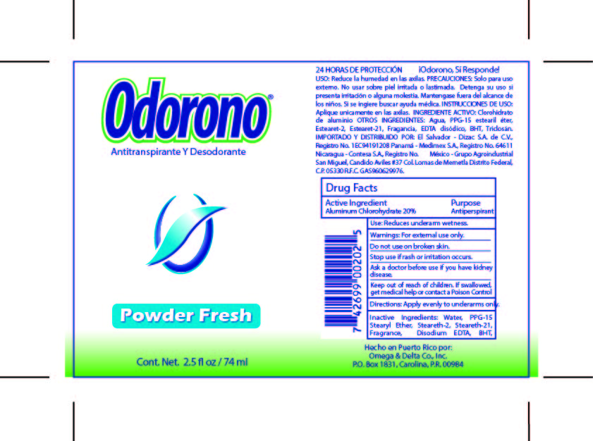 Odorono Powder