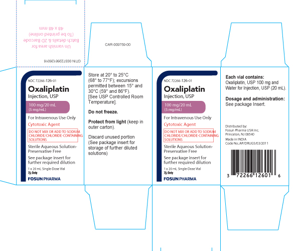 This is an image of an Oxaliplatin 20 mf Carton.