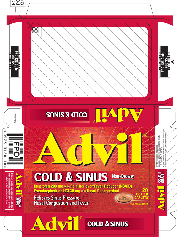 Advil COLD & SINUS Packaging