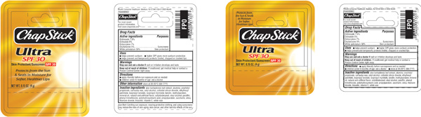 ChapStick Ultra SPF Blister Pack Packaging