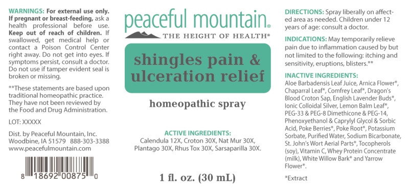 Shingles Pain & Ulceration Relief