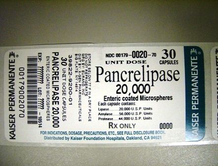 Package Label-Pancrelipase 20,000