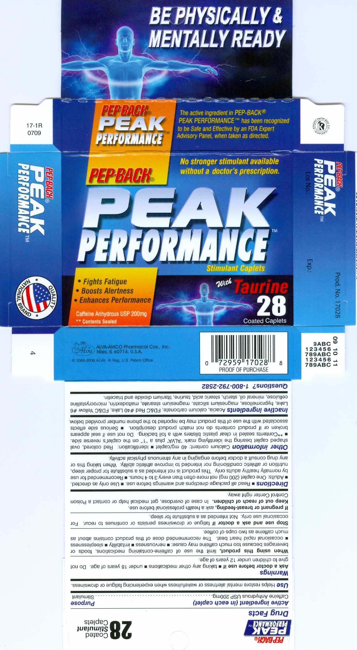 PepBack Peak Performance PDP