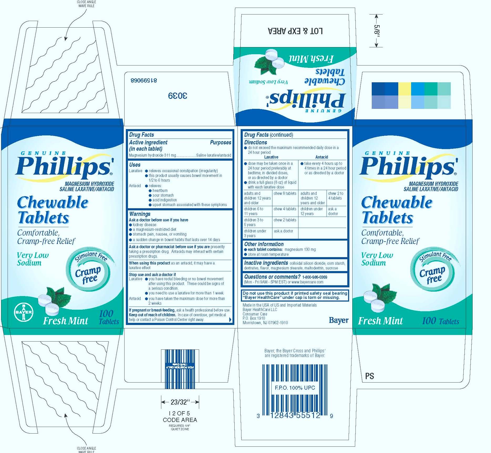 phillips chewable tablets
