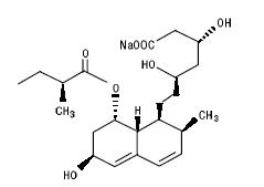image of Pravastatin sodium chemical structure