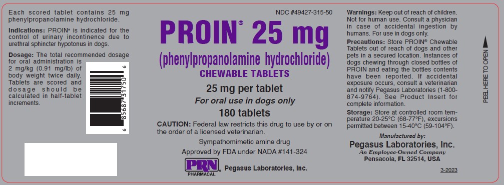 Proin 25 mg 180 count