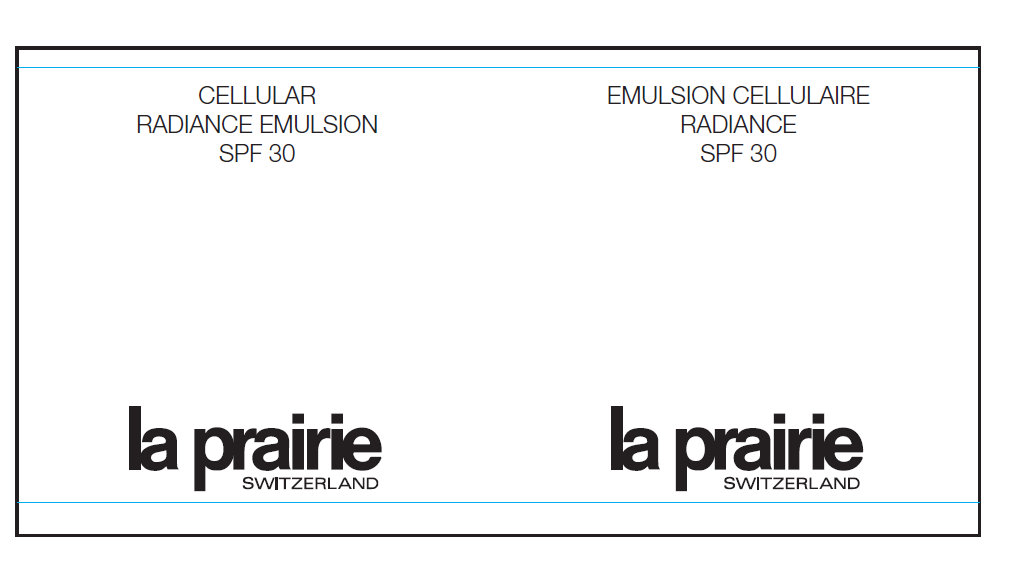 Radiance Emulsion Jar Label