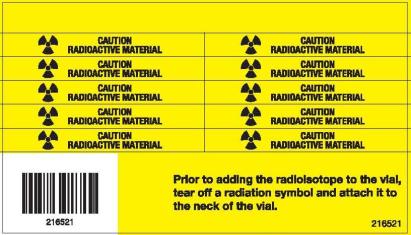 Radioactive Material Caution Label