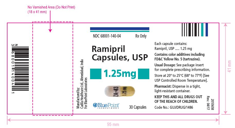 Ramipril Capsules 1.25mg 30 Capsules - Rev 04-17