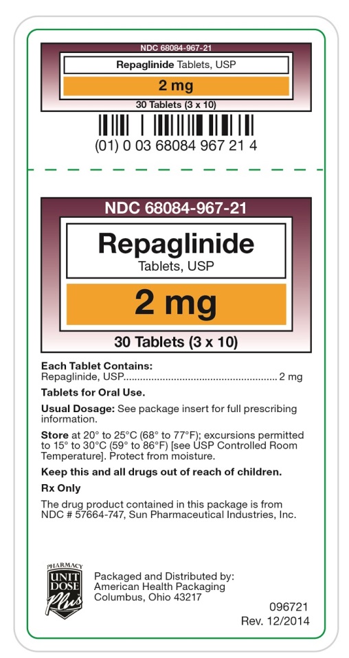 Repaglinide Tablets, USP 2mg Label