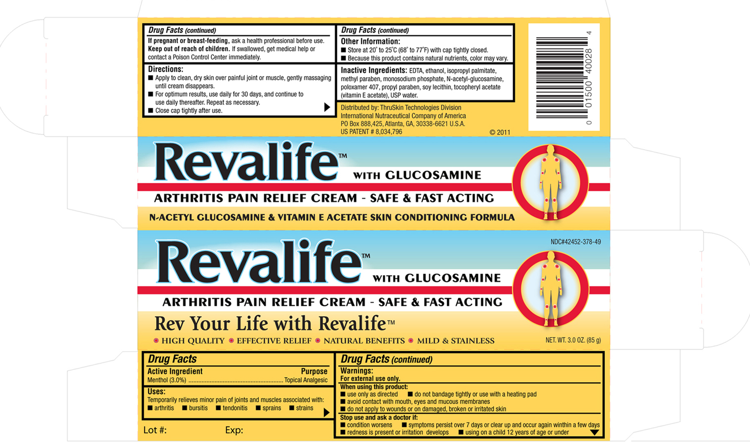Revalife 3 ounce tube carton