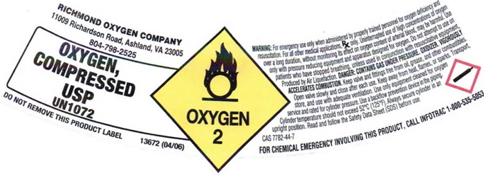 Oxygen Shoulder Label