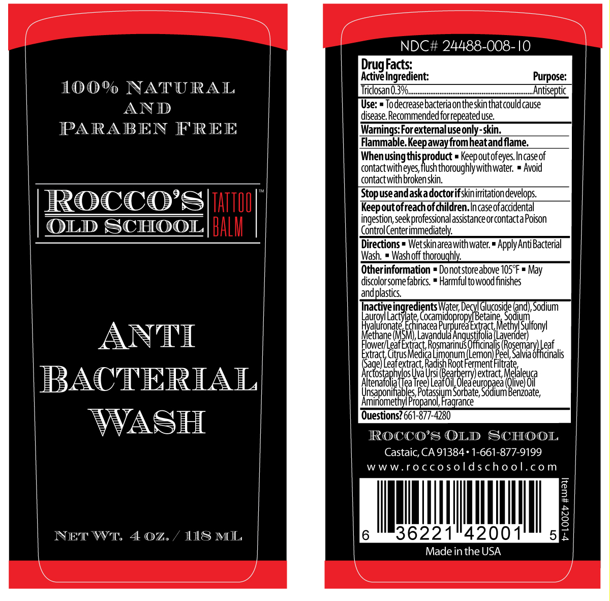 Roccos_Antibacterial_Wash_4oz_label