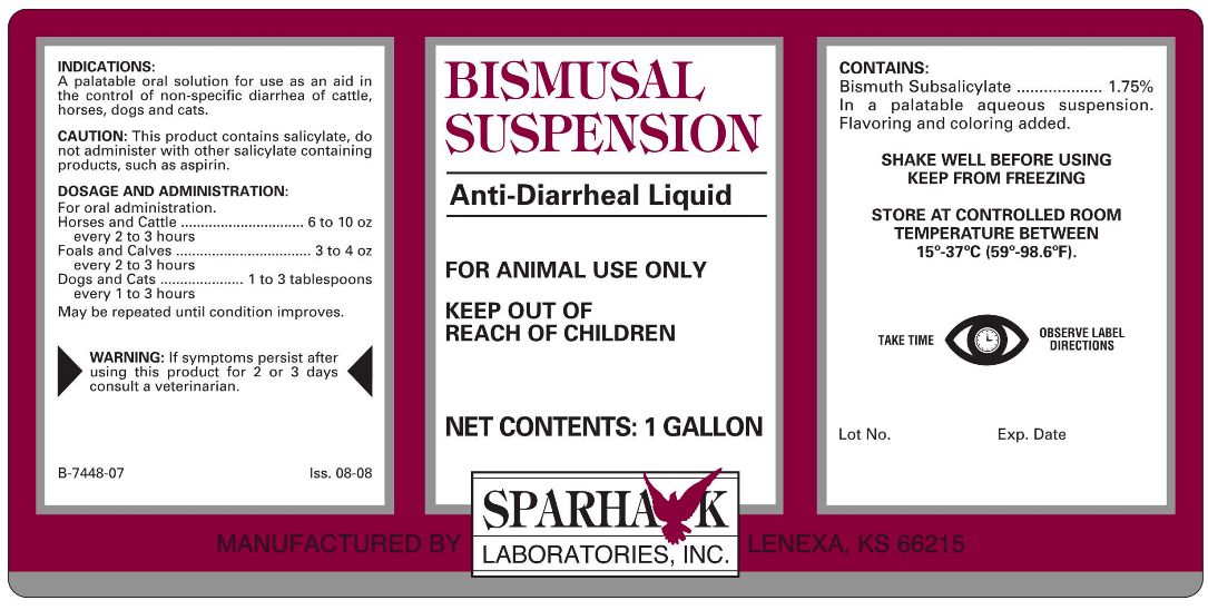 Bismusal Suspension Label