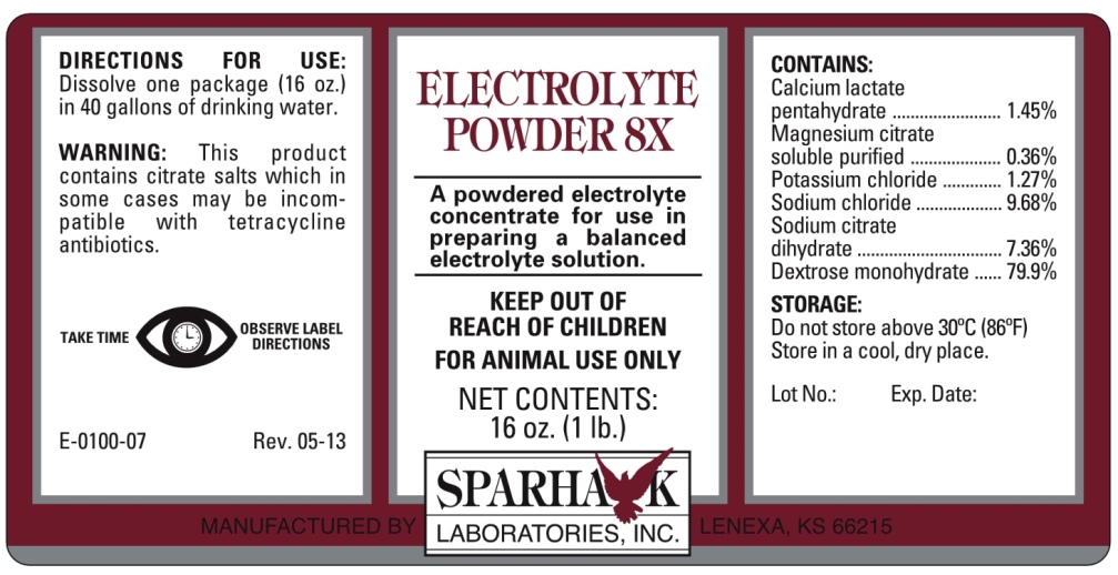 SLI Electrolyte Powder label