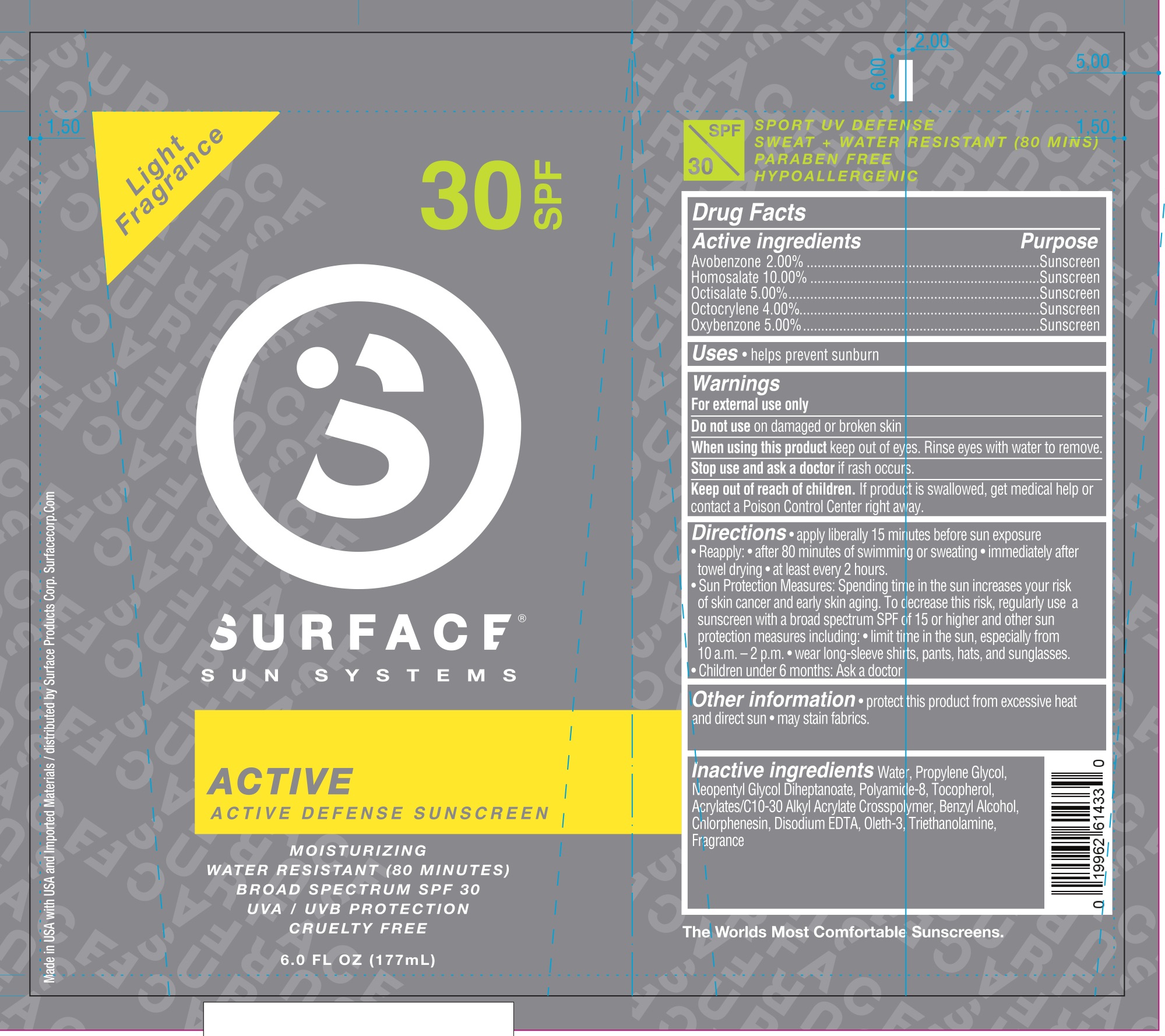 Surface Sun Active Defense SPF 30