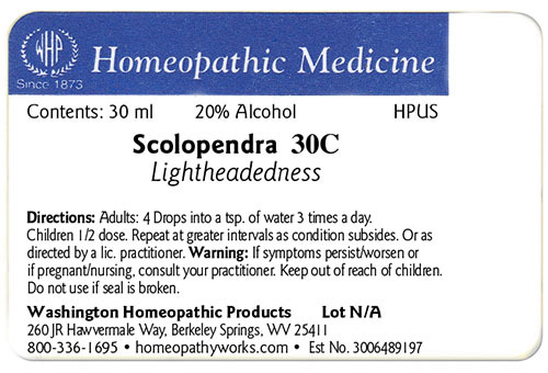 Scolopendra label example