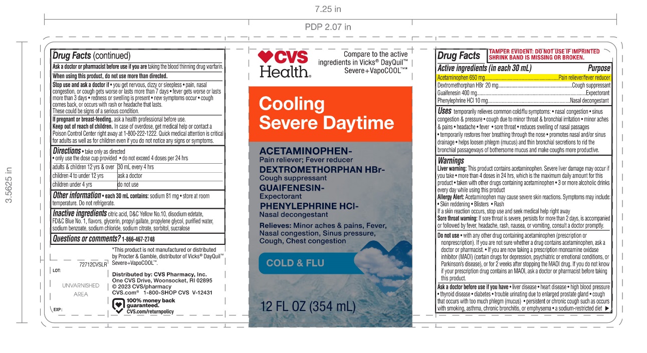 CVS Daytime Severe Cold & Flu Liquid 12 Fl oz (354 mL)