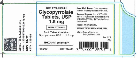 Glycopyrrolate, 100-count, Container Label