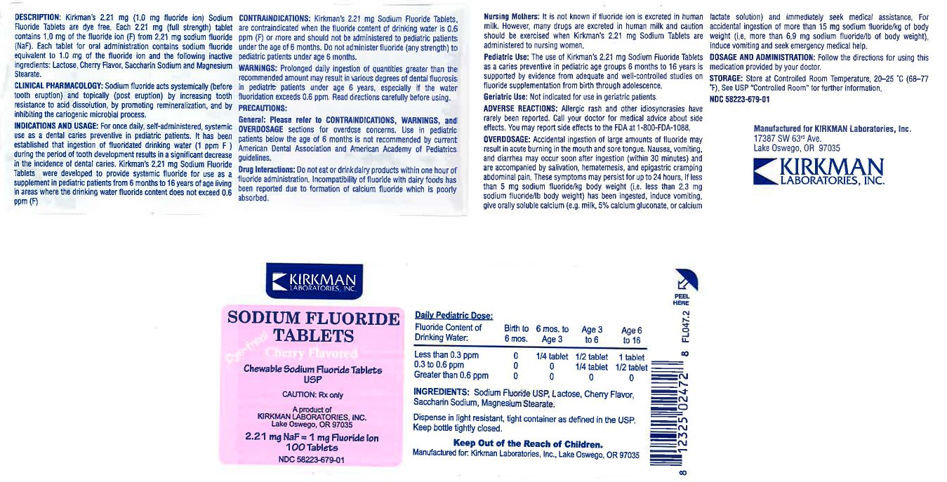 Sodium Fluoride Tablets Label