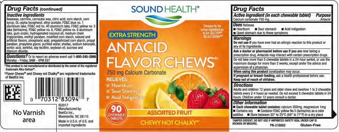 SoundHealth Antacid Fruit Chews 90ct