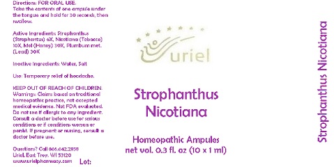 StrophanthusNicotianaAmpules