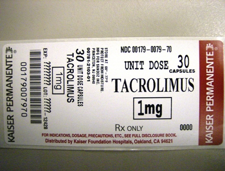 Tacrolimus Capsule 1mg label